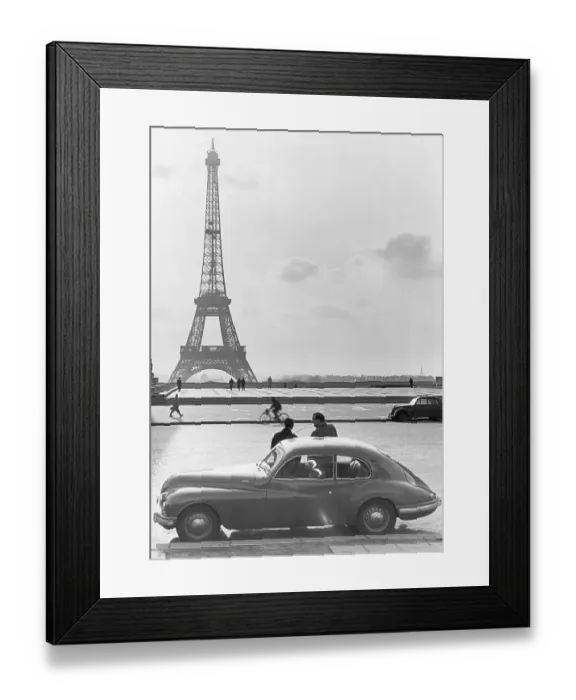 Framed Print : Bristol Car and Eiffel Tower Framed Print : Bristol Car and Eiffel Tower