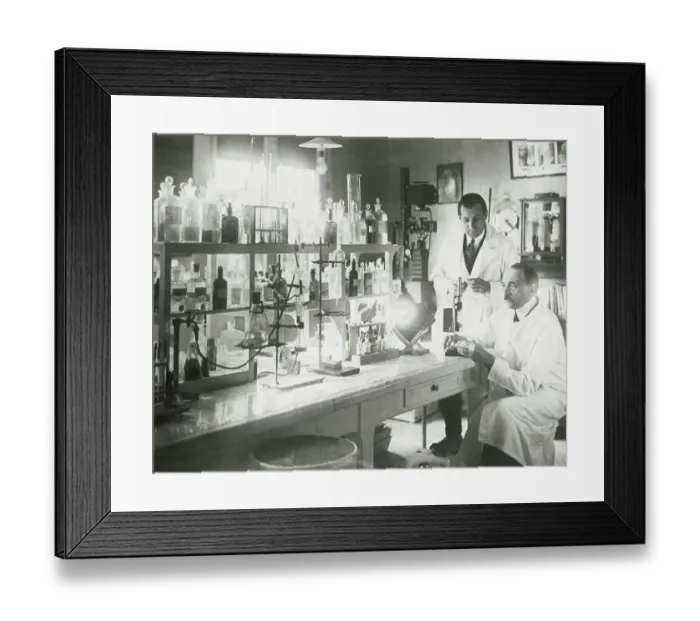 Framed Print : Physicians in Laboratory Framed Print : Physicians in Laboratory