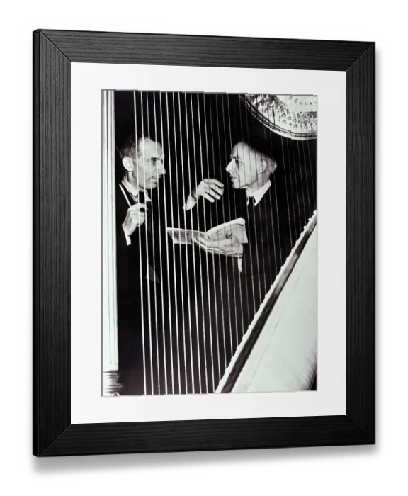 Framed Print : Bela Bartok And Rudolph Kolish Rehearse Framed Print : Bela Bartok And Rudolph Kolish Rehearse