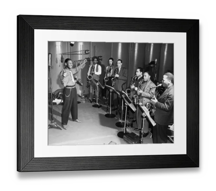 Framed Print : Earl Hines Conducting His Orchestra Framed Print : Earl Hines Conducting His Orchestra