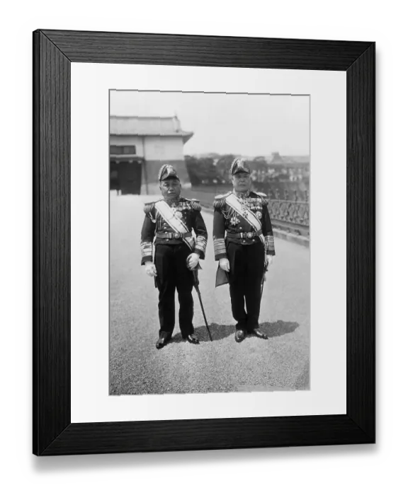 Framed Print : Admirals Yeisuke Yamamoto and M. Osumi Framed Print : Admirals Yeisuke Yamamoto and M. Osumi