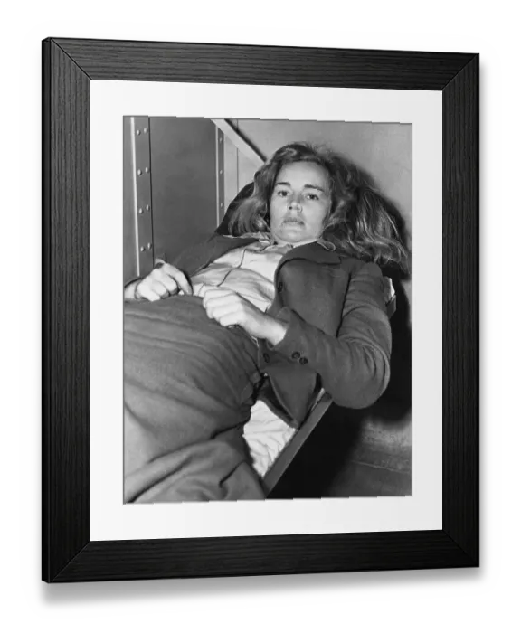 Framed Print : Actress Frances Farmer in Mental Hospital
