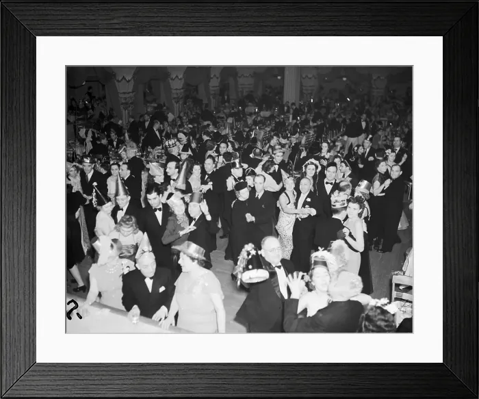 Framed Print : Diamond Horseshoe New Year's Eve Party Framed Print : Diamond Horseshoe New Year's Eve Party