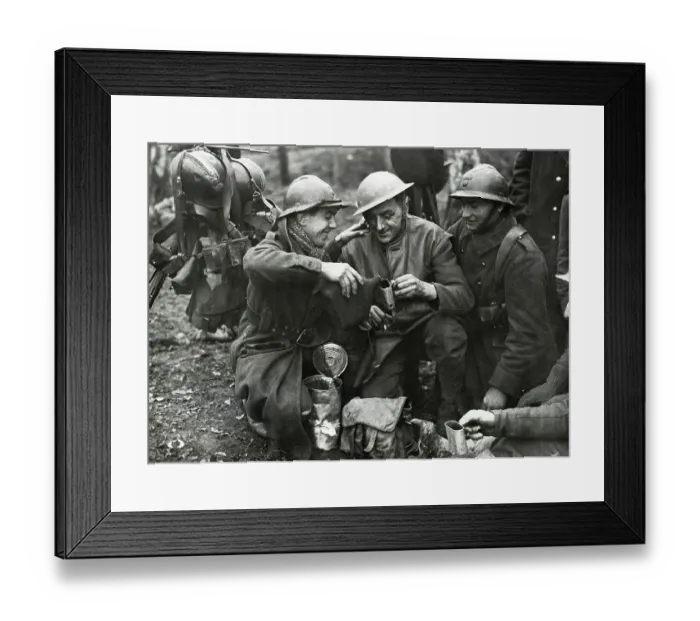 Framed Print : Wwii Allied Soldiers Drinking Framed Print : Wwii Allied Soldiers Drinking