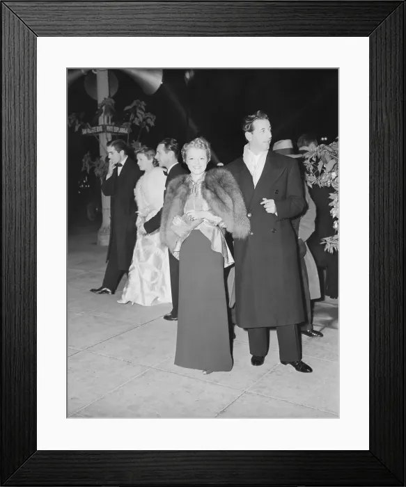Framed Print : Gilbert Adrian with Janet Gaynor Framed Print : Gilbert Adrian with Janet Gaynor