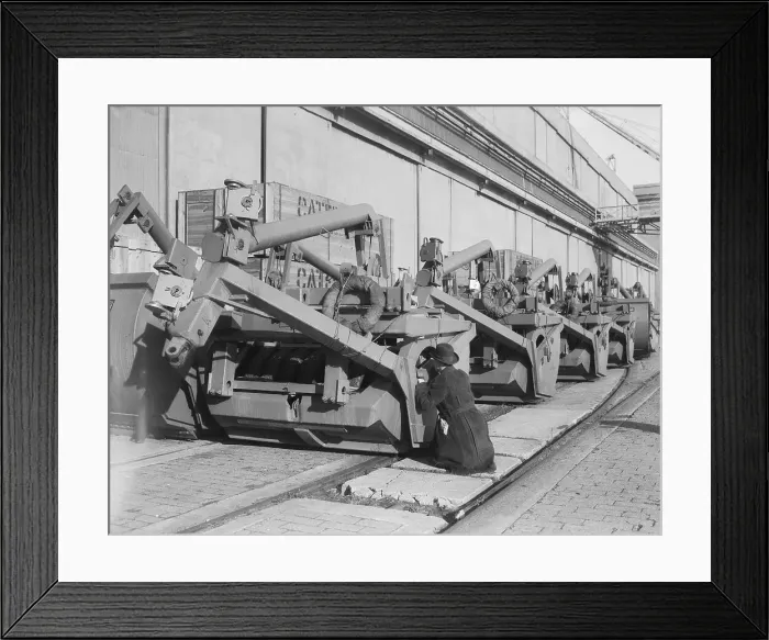 Framed Print : Trench Diggers