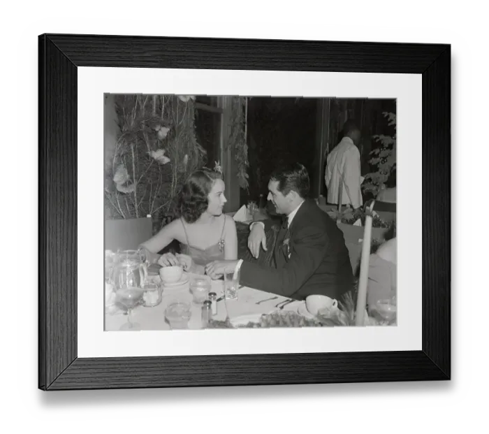 Framed Print : Fay Wray and Cary Grant Talking Framed Print : Fay Wray and Cary Grant Talking