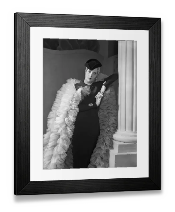 Framed Print : Princess Paley Posed in Houte Couture Framed Print : Princess Paley Posed in Houte Couture