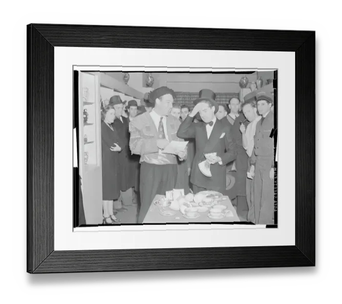 Framed Print : Broken Crockery in China Shop