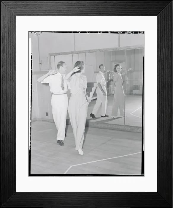 Framed Print : Fred Astaire and Eleanor Powell Rehearsing Framed Print : Fred Astaire and Eleanor Powell Rehearsing