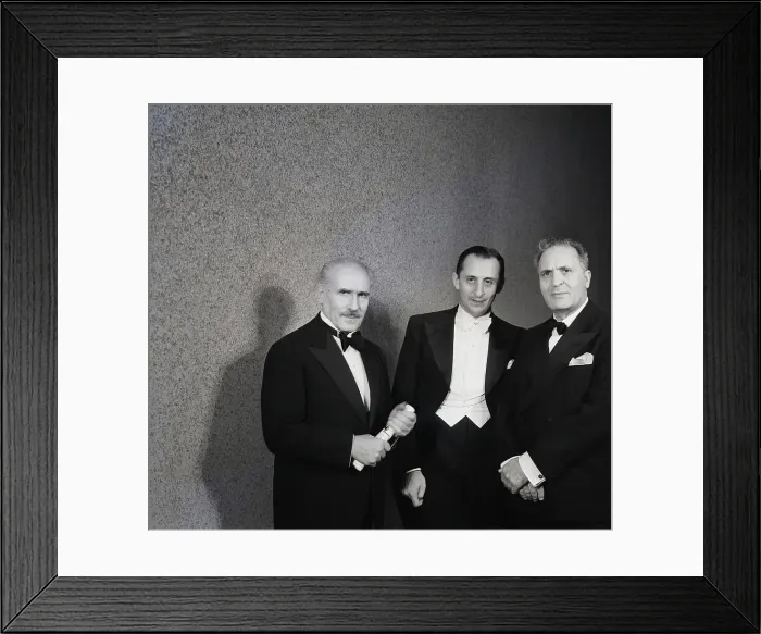 Framed Print : Toscanini at Horowitz Recital Framed Print : Toscanini at Horowitz Recital