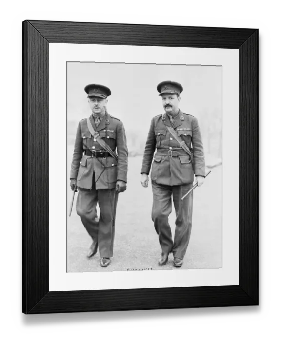 Framed Print : Kermit Roosevelt Walking with British Officer Framed Print : Kermit Roosevelt Walking with British Officer