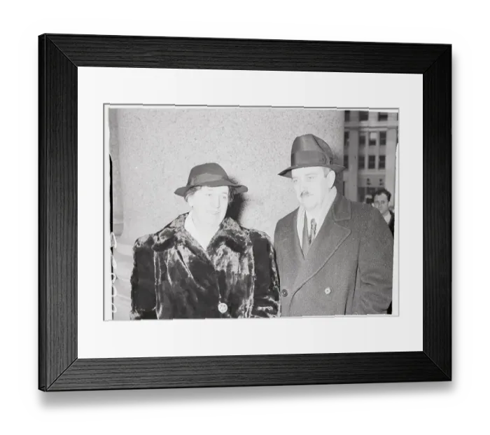 Framed Print : Elizabeth Gurley Flynn and Earl Browder Posing Together Framed Print : Elizabeth Gurley Flynn and Earl Browder Posing Together
