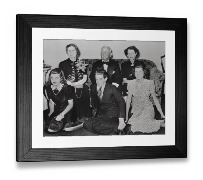 Framed Print : Mr and Mrs Fitzgerald with Their Daughter and Grandchildren Framed Print : Mr and Mrs Fitzgerald with Their Daughter and Grandchildren