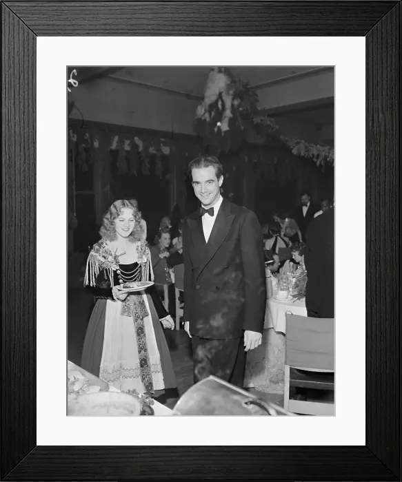 Framed Print : Millionaire Howard Hughes with Actress Helen Gilbert
