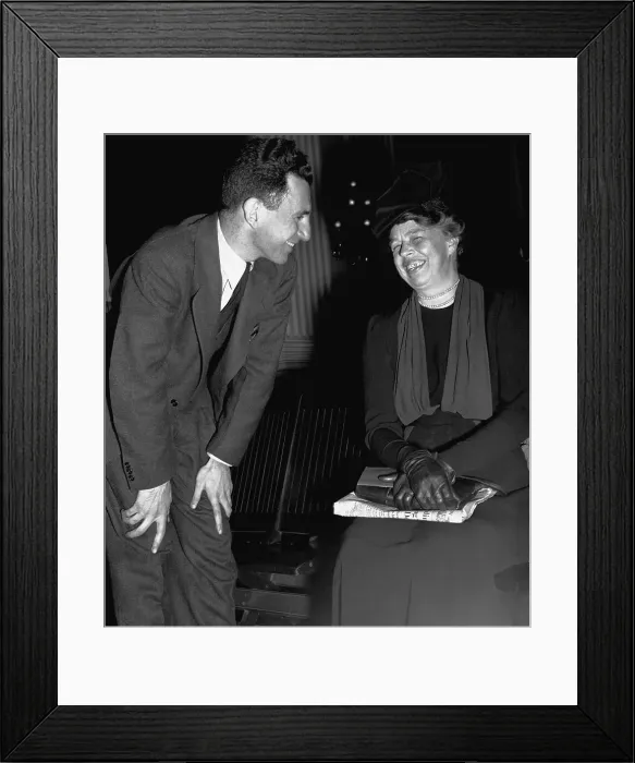 Framed Print : Eleanor Roosevelt and Joseph Lash Framed Print : Eleanor Roosevelt and Joseph Lash