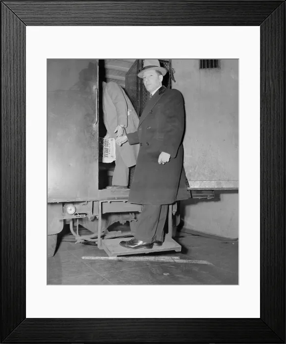 Framed Print : Louis Bulchalter Being Taken to Court Framed Print : Louis Bulchalter Being Taken to Court