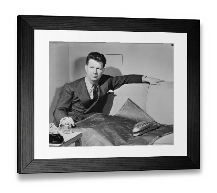 Framed Print : Designer Norman Bel Geddes Framed Print : Designer Norman Bel Geddes