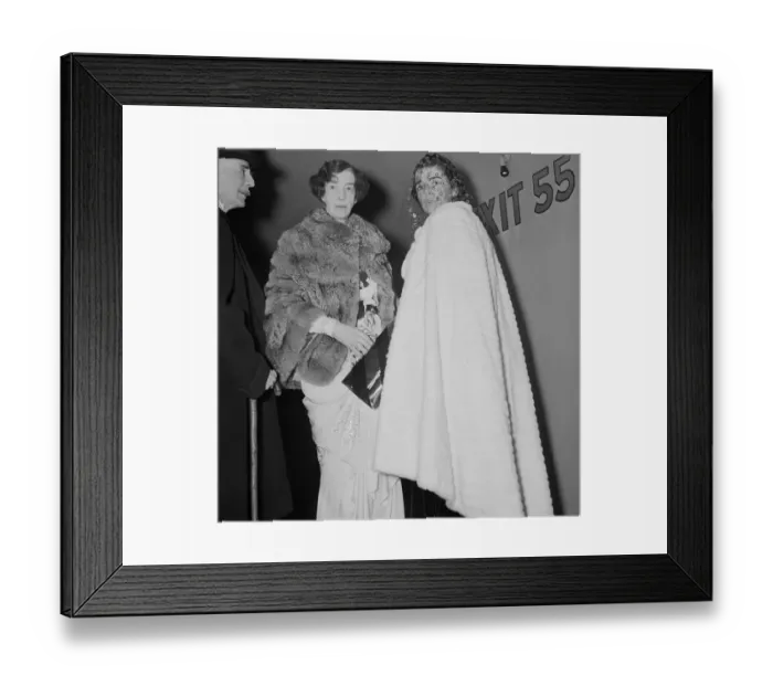 Framed Print : Socialites at the Opera in Formal Attire Framed Print : Socialites at the Opera in Formal Attire