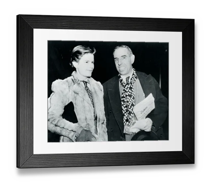 Framed Print : Professor Guiseppe A. Borgese and Elizabeth Veronika Mann Framed Print : Professor Guiseppe A. Borgese and Elizabeth Veronika Mann