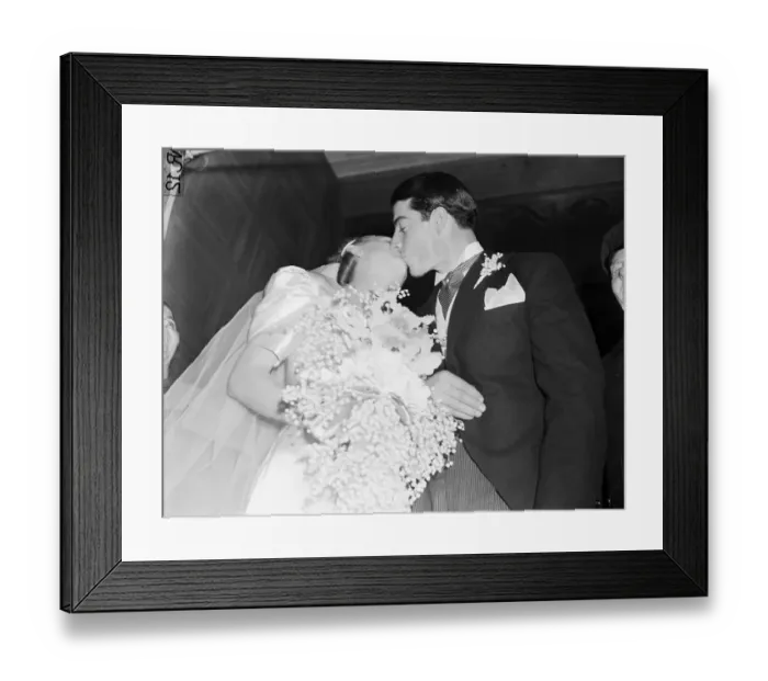 Framed Print : Wedding of Joe DiMaggio and Dorothy Arnold