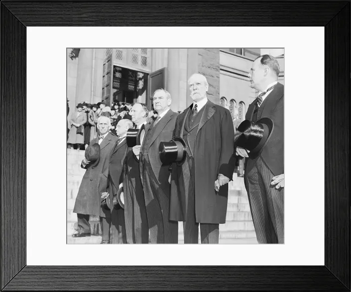 Framed Print : Supreme Court Members at Pierce Butler Funeral Framed Print : Supreme Court Members at Pierce Butler Funeral