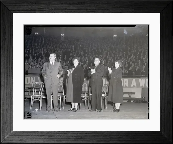 Framed Print : National Communist Party Members Applaud Framed Print : National Communist Party Members Applaud