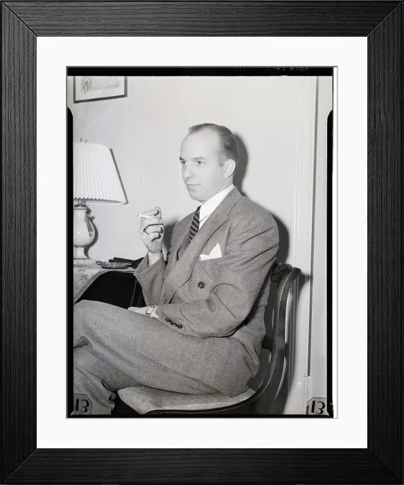 Framed Print : Jimmy Van Husen, Composer, Seated Framed Print : Jimmy Van Husen, Composer, Seated