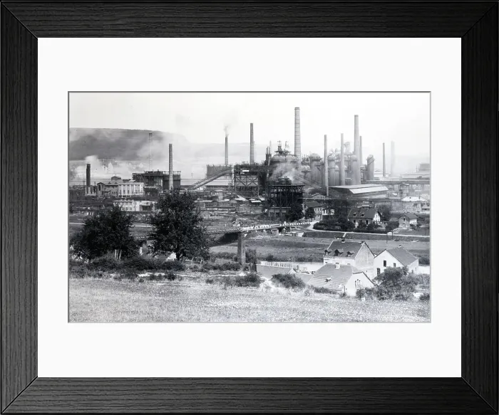 Framed Print : General View Of German Iron / Steel Works Framed Print : General View Of German Iron / Steel Works