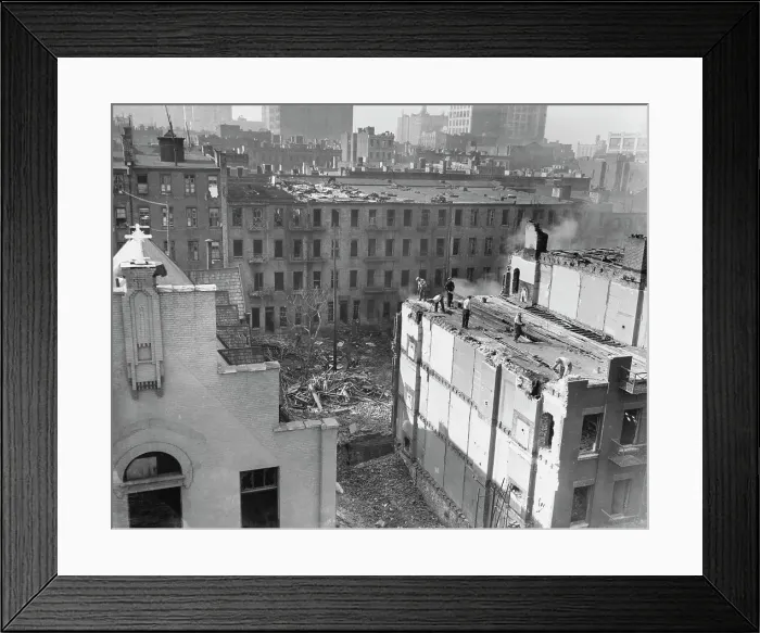 Framed Print : Demolishing Hell's Kitchen, NYC Framed Print : Demolishing Hell's Kitchen, NYC