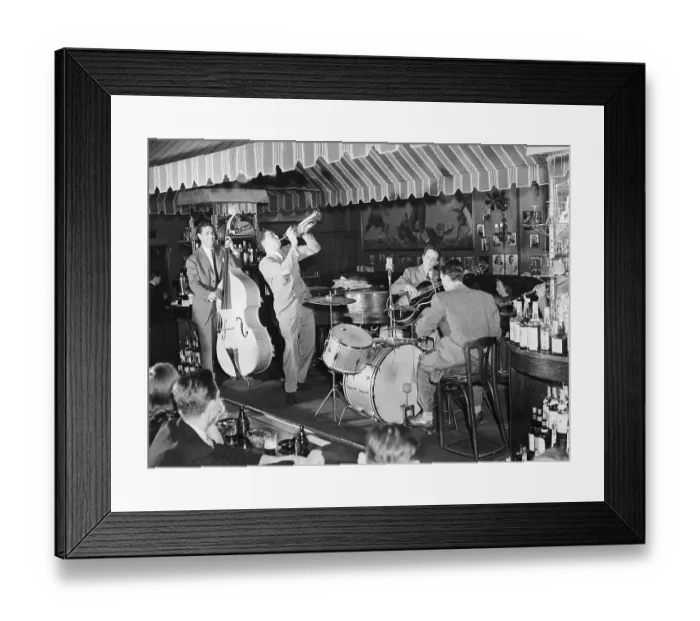 Framed Print : Swing Band Performing at Hickory House Framed Print : Swing Band Performing at Hickory House