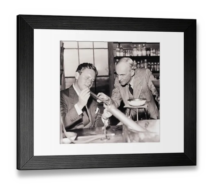 Framed Print : Spencer Tracy and Henry Ford