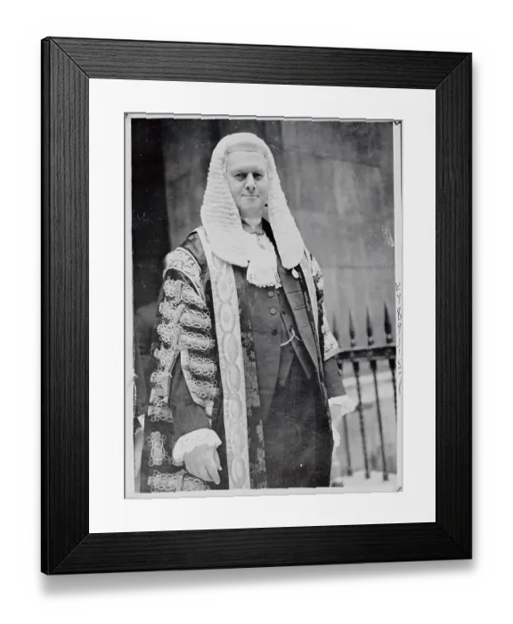 Framed Print : Viscount Caldecote Wearing His Robes Framed Print : Viscount Caldecote Wearing His Robes