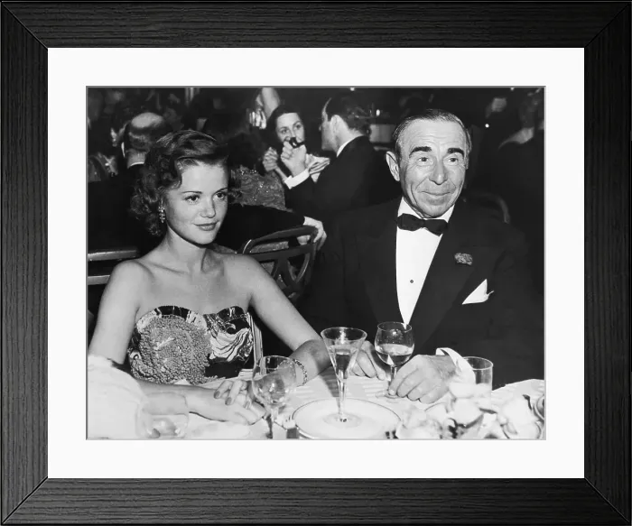 Framed Print : Simone Simon and Lee Shubert Attending Party Framed Print : Simone Simon and Lee Shubert Attending Party
