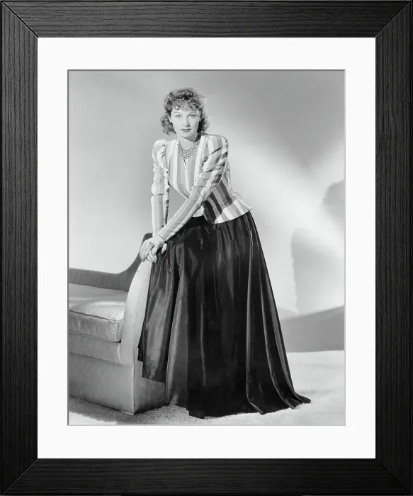 Framed Print : Portrait of Lucille Ball Wearing Evening Ensemble Framed Print : Portrait of Lucille Ball Wearing Evening Ensemble