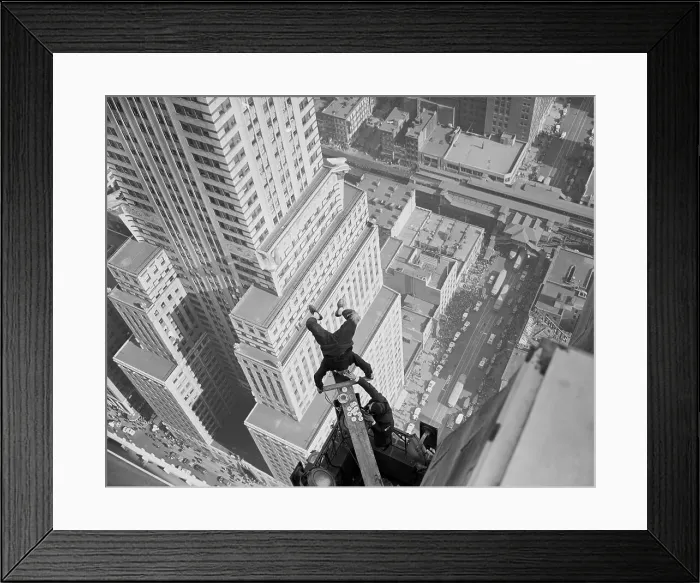 Framed Print : Headstand Over Manhattan Framed Print : Headstand Over Manhattan