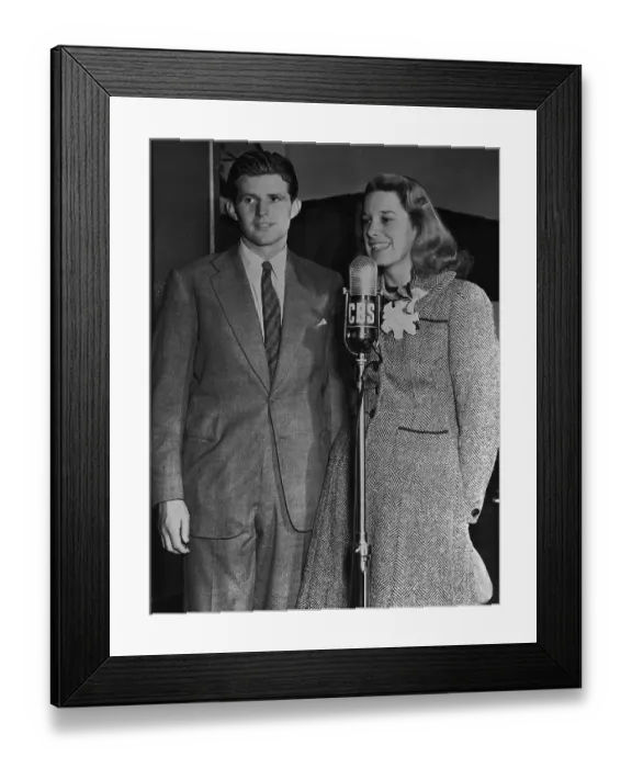 Framed Print : Joseph PA. Kennedy Jr. with Joy Duncan Framed Print : Joseph PA. Kennedy Jr. with Joy Duncan