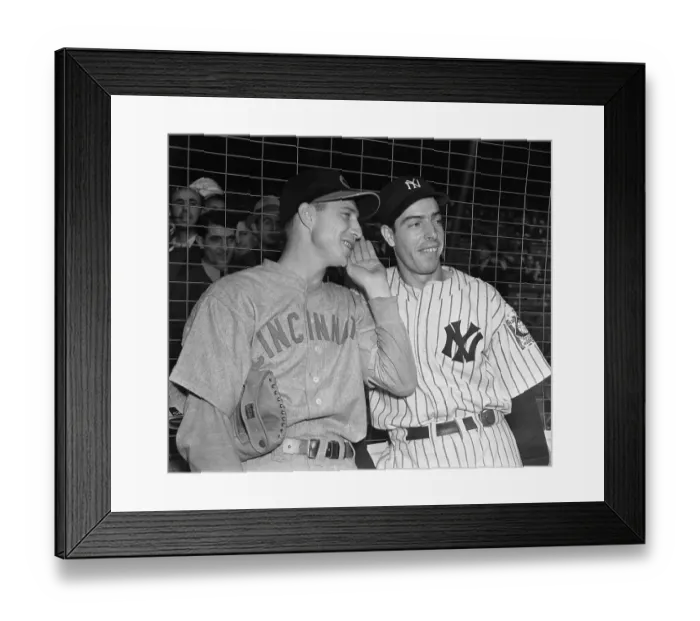Framed Print : Portrait of Joe DiMaggio with Bucky Walters Framed Print : Portrait of Joe DiMaggio with Bucky Walters