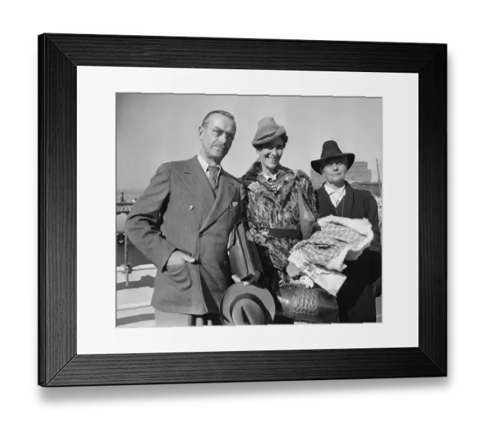 Framed Print : Thomas Mann and Family Framed Print : Thomas Mann and Family
