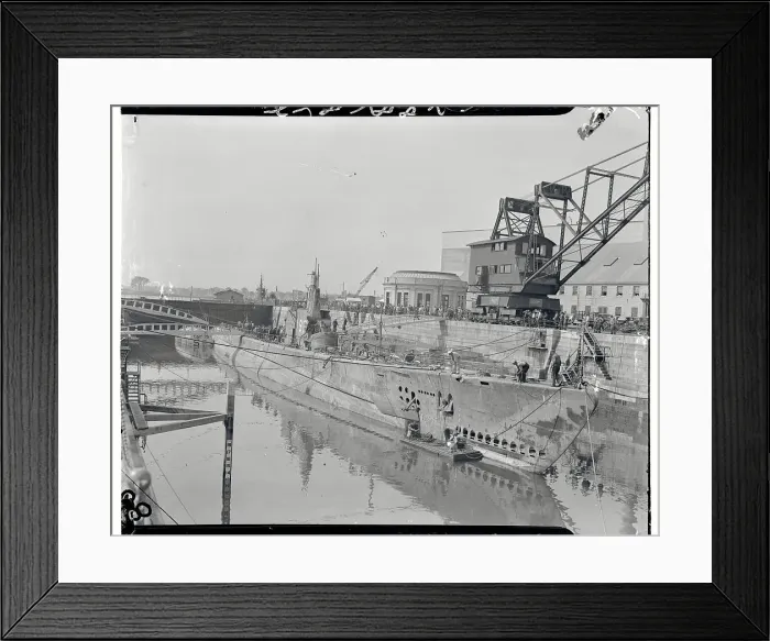 Framed Print : Navy Submarine Squalus at Port Framed Print : Navy Submarine Squalus at Port
