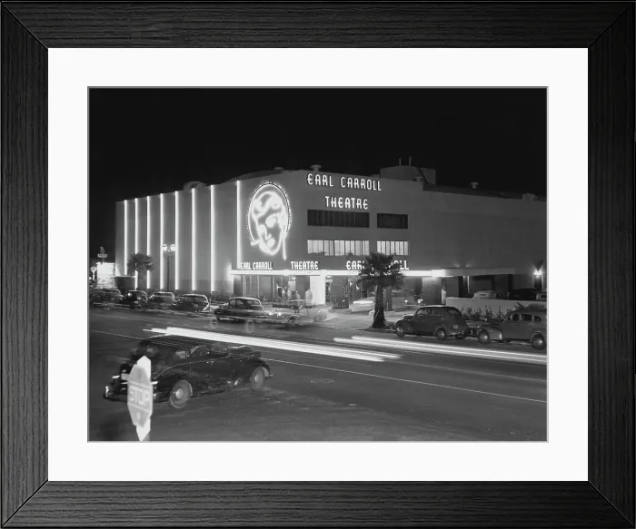 Framed Print : Earl Carroll Theatre, Sunset Boulevard Framed Print : Earl Carroll Theatre, Sunset Boulevard