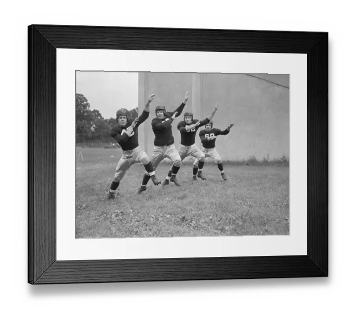 Framed Print : Villanova Football Players Dancing in Practice Framed Print : Villanova Football Players Dancing in Practice