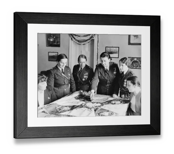 Framed Print : Officers of Polish Women's Legion Framed Print : Officers of Polish Women's Legion