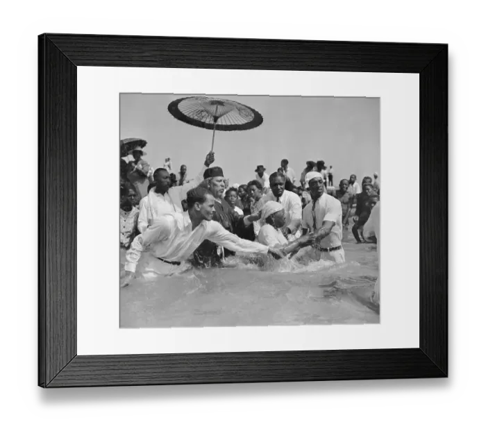 Framed Print : African American Baptismal Ceremony Framed Print : African American Baptismal Ceremony