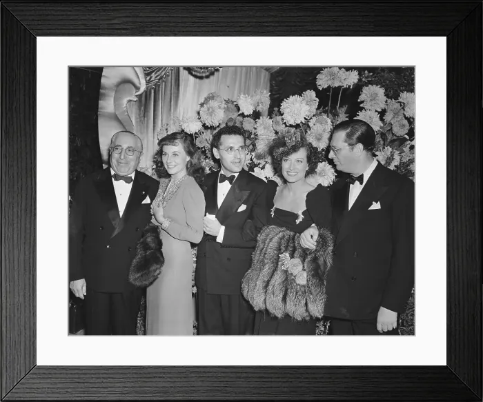 Framed Print : Celebrities Attending Premiere Framed Print : Celebrities Attending Premiere