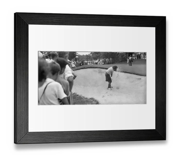Framed Print : Betty Jameson in Sand Trap Framed Print : Betty Jameson in Sand Trap