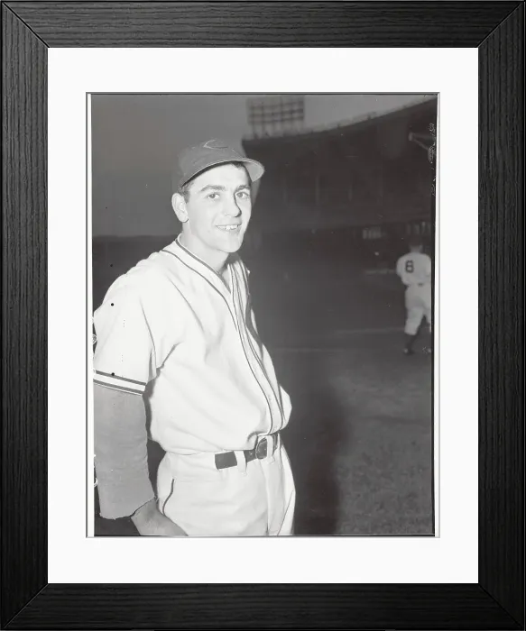 Framed Print : Cleveland Rookie Lou Boudreau in Serious Pose Framed Print : Cleveland Rookie Lou Boudreau in Serious Pose
