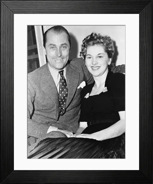 Framed Print : Actress Joan Fontaine and Fiance Brian Aherne Framed Print : Actress Joan Fontaine and Fiance Brian Aherne
