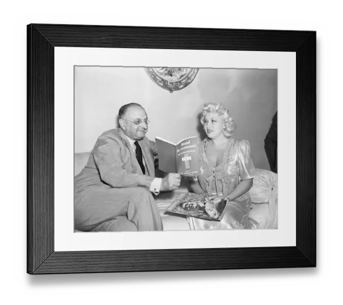 Framed Print : Mae West and Frank Buchman Framed Print : Mae West and Frank Buchman