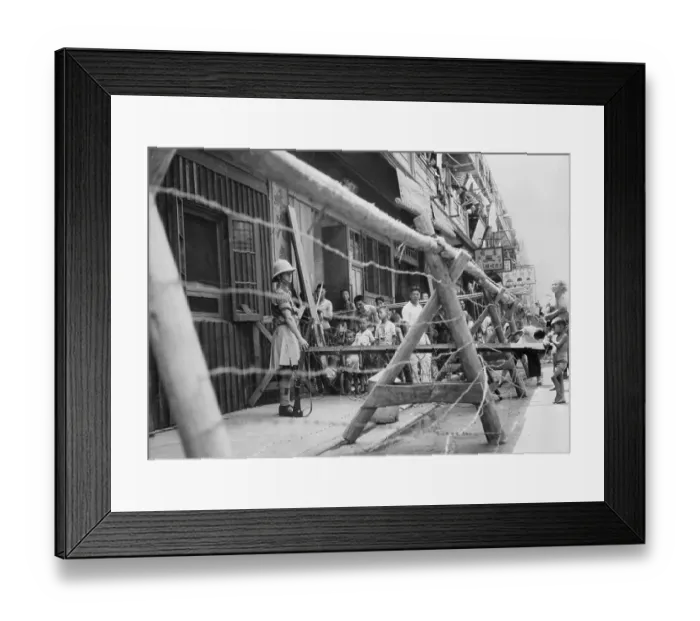 Framed Print : Soldier Standing Guard Framed Print : Soldier Standing Guard